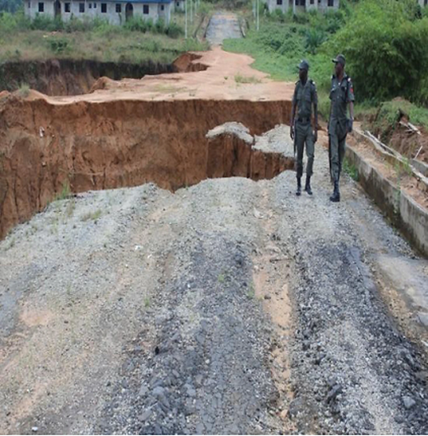 Gully Erosion Control Works — Before